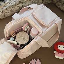 Multineos Comercial Large Capacity Portable Cosmetic Bag, Portable Cosmetic Washing Bag For Travel, Storage. - Baby Pink - View 3