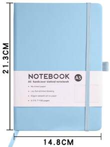 1pc Diary Notebook, 192 Pages, A5 Notebook (5.7 Inches X 8.3 Inches), Suitable For Men And Women, Writing, Work, 80 GSM Thick Paper School Supplies - A5 - View 8