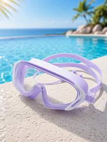 Adult Large Frame Swimming Goggles - Anti-Fog, Waterproof, 180° Wide Angle Unisex Swimming Goggles, Suitable For Pool And Open Water - Purple - View 7