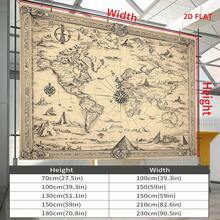 1 pieza Pancarta de Mapa del Mundo Vintage, Material de Poliéster, Adecuada para Boda, Fiesta de Aventura, Fiesta de Cóctel Vintage, Pared de Estudio, Decoración Interior/Exterior, Decoración del Hogar, Jardín, Decoración del Patio y Tema General - A - Ver 9
