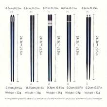 5 Pairs Reusable Chopsticks Set, 9.5 Inch Dishwasher-Compatible Fiberglass Chopsticks, Non-Slip Chopsticks, Kitchen Gadgets Tableware For Restaurants, For Pasta, Sushi, Gnocchi, Desserts, Perfect Gift For Men And Women, Cooking Utensils - View 8