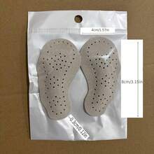 2/4 piezas Almohadilla para la parte delantera del pie de sandalias de tacón alto, almohadillas antideslizantes de piel de cerdo delgadas y suaves para alivio del dolor autoadhesivas invisibles - Beige - Ver 2