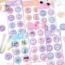 Highly Attractive Creative Badge Series Stickers, Decorative 3D Glitter Stickers For Kids Pencil Box And Phone Case DIY - Multicolor - View 1