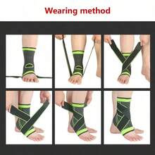 Adjustable Ankle Brace With Compression Sleeve, Strong And Comfortable Ankle Stabilizer With Breathable Design And Buckle - Multicolor - View 5
