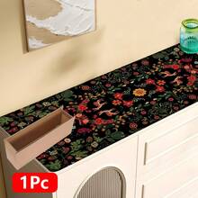 1pc, Home Decor, Floral Deer Pattern Print, Linen Kitchen Rug, Kitchen Mat, Floor Mat, Bathroom Mat, Door Mat, 3D Print Rectangular, Suitable For Living Room, Bedroom, Hallway, Bathroom, Laundry Room - Polyester Rug, Suitable For Indoor And Outdoor Home Decor - Multicolor - View 14