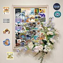 50pcs Vintage Distressed American Comic Style Creative Sci-Fi Movie Rescue Plan Decorative Pegboard Wall Stickers - Salvation Plan - 2043 - View 8