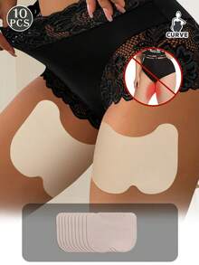 10-Pack Invisible Thigh Anti-Chafe Pads, Sweat-Absorbent & Breathable Thigh Protectors, Perfect For Summer Skirts, Dresses, And Bikinis - Multicolor - View 10