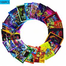 100pcs Holographic 3D Laser Zip Lock Plastic Bags - Vibrant Iridescent Colors, Sealed Zip Lock Smell-Proof Pouch, High Quality & Resealable Mylar Bags For Party Favors, Jewelry, And Gift Packaging, Perfect For Christmas And Events, Gift Bags - Mix Color - View 9
