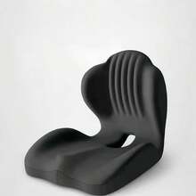 1pc Ergonomic Memory Foam Seat Cushion | Lumbar And Back Support, Suitable For Office, Chair, Car Seat, Relieves Back Pain, Reduces Pressure, Perfect Gift For Parents And Friends, Lightweight, Portable, Medium Softness Lumbar Support Pad - Seashell Cushion - View 9