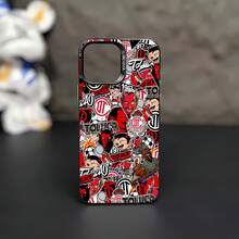 Funda para teléfono con diseño de pegatinas del equipo de fútbol Toluca, compatible con fundas para teléfonos , Apple, VIVO, OPPO, , ,  y Honor. Fabricada en TPU, ofrece protección contra golpes y caídas. - Negro - Ver 6