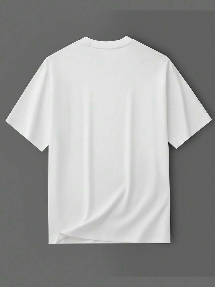 Camiseta de cuello redondo con estampado de dibujos animados, camiseta para hombre, Calimero, versión de camiseta para mujer, suave, cómoda, adecuada para deportes de ocio - Negro - Ver 5