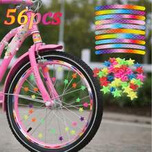 56pcs Colorful Wheel Rim And Spoke Decoration Set, Creative Reflective Stickers And Decorative Beads Combination, Suitable For Motorcycle, Electric Scooter And Bicycle Personalized Modification - Multicolor - View 4