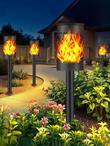 IP65 Waterproof Solar Powered House Number Light 4/8/12pcs/Set, LED Illuminated House Number Sign, Wall Mounted Solar House Number Light, Wireless Outdoor Night Light, Suitable For Residential Yard Pathway, Housewarming Holiday Home Outdoor Decoration - Warm Light - View 6
