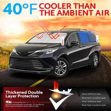 Car Mosquito Window Curtain, Car Sunshade Curtain, Car Window Mosquito Net, Car Window Sunshade Anti-UV Net, Front Windshield Sunshade Heat Insulation - Sunshade - View 3
