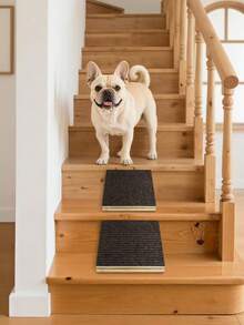 Solid Wood Pet Stairs With Anti-Slip Folding Climbing Ladder, Adjustable Ramp For Dogs And Cats, Home Use, Foldable Pet Steps, Wooden Pet Climbing Frame, Small Dog Ramp, Collapsible And Modular Pet Staircase, Hot Selling In-Stock - Dark Grey - View 8