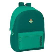 Real Betis Balompié | Betis Balompié School Backpack Adaptable To Trolley (Without Trolley) Water Resistant, Official License, 2 Large Compartments, Bottle Pocket - Double (1) - View 2