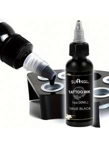 Tattoo Practice Kit - 10 Pre-Drawn Tattoo Practice Skin Sheets, 60ml True Black Tattoo Ink, 3 Black Basic Ink Cups, Suitable For Beginners And Artists - Multicolor - View 3