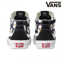 Baskets Vans SK8 en canevas imprimée marguerite/chrysanthème mi-hautes, unisexes, noires. - VNOA391FTOZ - Voir 4
