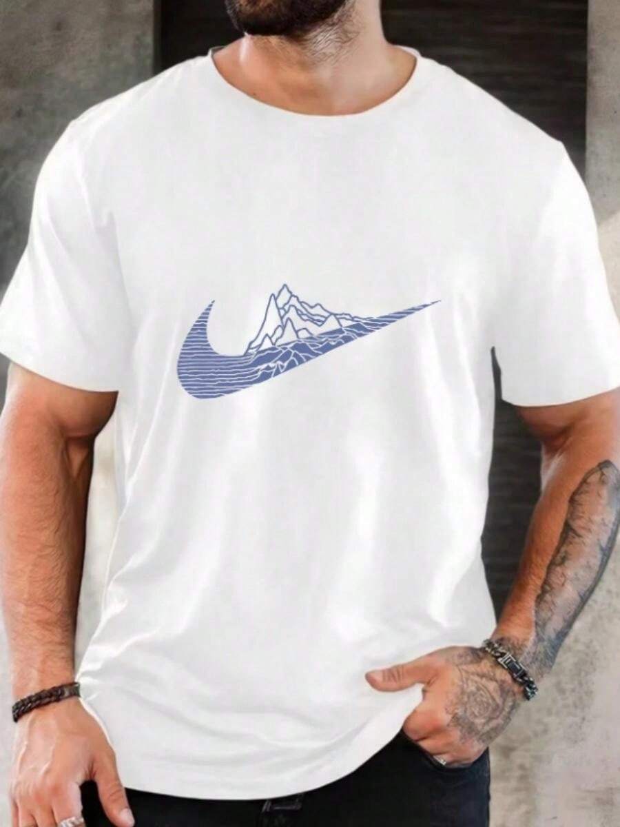 mundialss 2026 sudaderas Men's T-Shirt Women's T-shirt White Summer Mountain Graphic Print Short Sleeve Crew Neck Casual Top for Friends