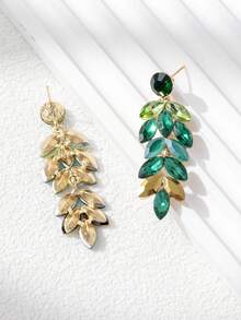 1 Pair Green Crystal Rice Earring Fashion Earrings Suitable For Daily Wear - Green - View 3