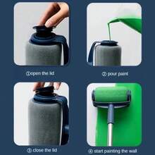 1pc Self-Absorbing Large Paint Roller Brush - 6 Inch Fabric, Suitable For Wall And Wallpaper Painting - A - View 7