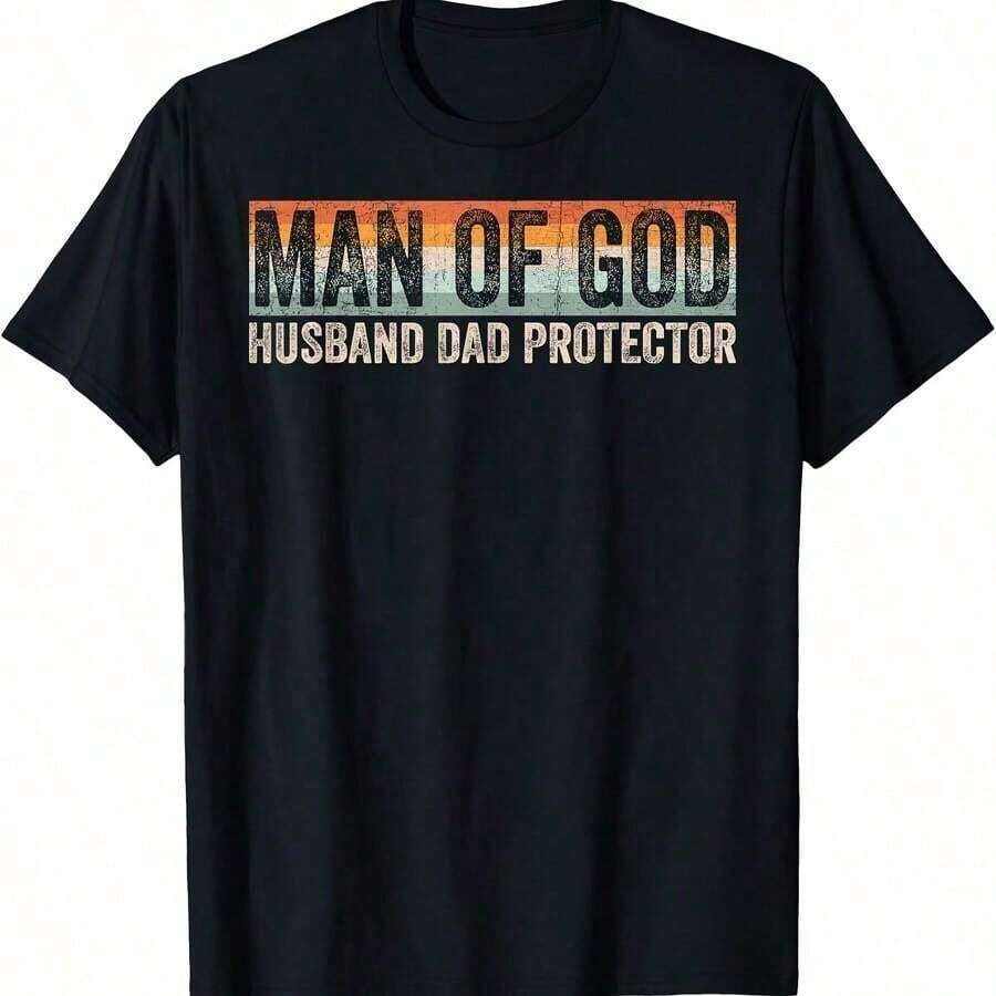 Camiseta de Dios Protector del Día del Cristiano - Multicolor - Ver 1