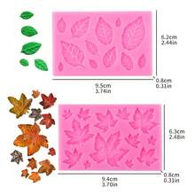 2pcs Leaf & Maple Leaf Clay Resin Soap Aromatherapy Silicone Mold For DIY Decoration - Leaves - View 7
