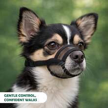 1pc Medium Dog Muzzle - Soft Muzzle Suitable For Medium Dogs, With Breathable Mesh | Stops Biting, Barking And Chewing | Allows Panting And Drinking - Multicolor - View 4