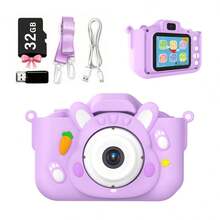 Children's Camera Toy Birthday Gift Fun Magic HD Mini Colorful Frame Cartoon Kids Selfie Toy Vlog Digital Video Recording Photo Camera - Multicolor - View 13