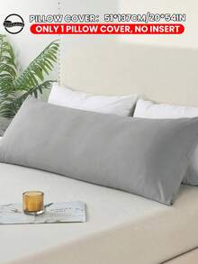 1 pieza Funda de almohada suave, funda de almohada larga, funda de almohada de tamaño estándar, cierre de sobre, resistente a las arrugas, resistente a la decoloración, resistente a las manchas, sin relleno de almohada, tamaño 20x54 pulgadas, 20x36 pulgadas, adecuado para decoración de primavera/verano, decoración de habitación, suministros de estudio - Multicolor - Ver 15