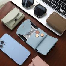 Minimalist Card Holder~Men's Wallet New Style Japanese Small Compact Large Capacity Multi-Functional Short Coin Purse Card Holder,Fathers Day Gifts - Multicolor - View 4