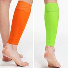 1 Pair Calf Compression Sleeves (15-20 MmHg) - Graduated Compression Support Unisex Running Leg Stability Socks - Multicolor - View 2