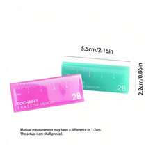 Colorful Ruler-Shaped Eraser, New Compact 2B Eraser, Suitable For Exams And Illustrations, Colorful Creative Personalized Eraser, Back To School Gift, Student Prize - A - View 10