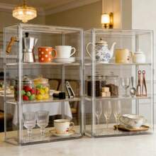 Lemari Pajangan Akrilik Transparan dengan Pintu Magnetik - Organizer Penyimpanan Dapur Anti Debu yang Dapat Ditumpuk, Cocok untuk Cangkir, Teko, dan Aksesoris Kopi, Desain Transparan, Mudah Dilihat, Cocok untuk Penggunaan di Rumah atau Kantor, Lemari Penyimpanan Dapur, Tampilan Modern yang Bergaya, Konstruksi Plastik Tahan Lama, Organizer dan Penyimpanan Lemari, Organizer Penyimpanan Lemari, Lemari Penyimpanan Dapur, Organizer Lemari, Kotak Penyimpanan, Organizer dan Penyimpanan Dapur - 1PC - View 2