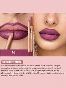 Pudaier Matte Nude Lip Liner, Smooth Application, Buildable Natural Color, Easy To Use, Suitable For Daily Makeup And Valentine's Day Looks - 16 - View 7