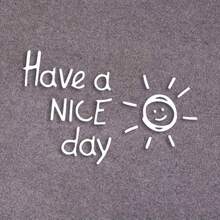 1pc Have A Nice Day Letter Sticker Vinyl Car Sticker Suitable For Laptop, Water Bottle, Phone, Car, Motorcycle Reflective Cool Sticker Waterproof - A - View 8
