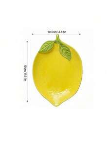1pc Large Lemon Ceramic Spoon Rest, Heat-Resistant Kitchen Utensil Holder, Suitable For Stove And Countertop, Dishwasher , Elegant Kitchen Decor, Thoughtful Gift For Wedding, Housewarming And Other Occasions - Multicolor - View 12