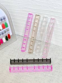 1pc Nail Art Practice Stand Wearable Nail Holder Nail Art Display Rack Nail Artist Practice Tool - Multicolor - View 4