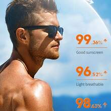 Protector solar facial masculino, refrescante, blanqueador y con alto factor de protección solar (SPF). Protege contra los rayos UV y controla la grasa. - negro - Ver 6