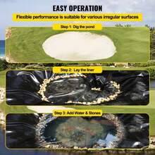 New Material Fish Pond Waterproof Membrane, Waterproof Cloth, Anti-Aging, For Fish And Shrimp Aquaculture Ponds And Dams, Waterproof Membrane Geomembrane High-Density HDPE, Special For Building Pond Landscape, High Toughness 0.2mm Thick - Multicolor - View 10