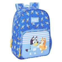 Safta | Bluey Let's Adaptable School Backpack For Nursery (Without Trolley) Main Compartment With Zipper, Personal Identification Card And Top Handle - School - Lets (1) - View 2