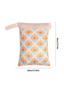 1pc Sun Print Waterproof Travel Storage Bag, Suitable For Beach Vacation - View 2