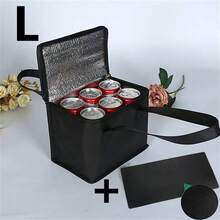 1pc Large Capacity Portable Cooler Bag, 3-Layer Insulation, PVC Non-Woven Fabric Tote Bag, Keeps Food Warm/Cold For 1.5 Hours, Easy-To-Clean Aluminum Lining, Foam Insulation, Durable Handle - A - View 10