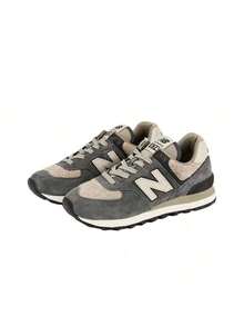 New Balance NB 574 Retro Versatile Low-Top Running Shoes Women's Grey - Grey - View 2