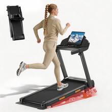 CURSOR FITNESS 4 IN 1 Treadmills For Home With 15% Incline, 3.0HP Quiet Foldable Treadmill With Handle Bar Up To 300lbs Capacity, 7-Layer Shock-Absorbing. - US B Type Plug(110-127V) - View 11
