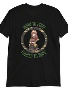 Born To Poop, forced wipe T- ShirtRopa De Hombre Camisetas Para Hombre Playeras Para Hombre - Negro - Ver 1