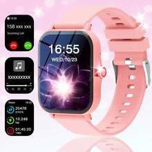 Reloj inteligente unisex, notificación de mensajes, reproducción de música, contestar llamadas - Multicolor - Ver 15