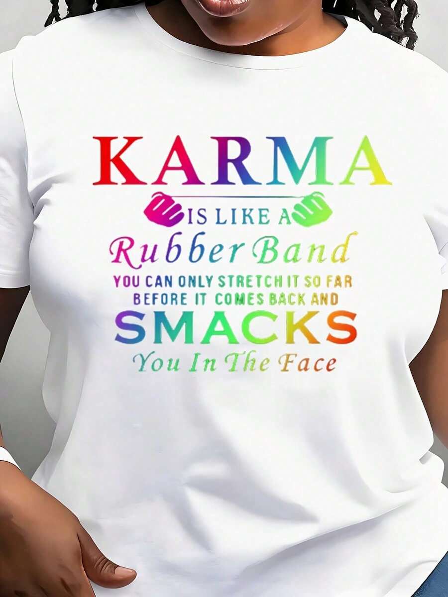 Vintage-t-shirt med humoristisk slogan, avslappnade korta ärmar. Bekväm året runt, perfekt för vardagsbruk och som present. - Vitt - Visa 1