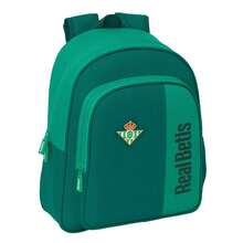 Real Betis Balompié | Betis Balompié School Backpack Adaptable To Trolley (Without Trolley) Water Resistant, Official License, 2 Large Compartments, Bottle Pocket - Adaptasi - Sekolah (2) - View 1