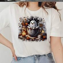 1/2/3PCS Halloween Ghost Pattern Heat Transfer Stickers DIY Iron-On Patches Durable Plastic T-Shirt Making Pillow Decoration Multi-Color Durable Washable Plastic DIY Stickers Suitable For Backpacks Throw Pillows Pants Sofa Covers Waterproof Fade-Resistant T-Shirt Printing Patches Image Only - Multicolor - View 6